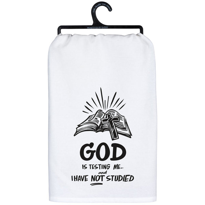 GOD IS TESTING ME TOWEL