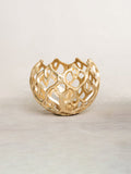 GOLD DIAMOND VOTIVE HOLDER, MEDIUM