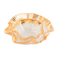 GOLD EDGE RUFFLE BOWL, LARGE