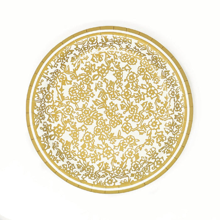 GOLD HEAVY-DUTY PAPER PLATES