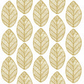 GOLD LEAVES BEVERAGE NAPKIN