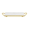 GOLD & MARBLE BOARD w/HANDLES
