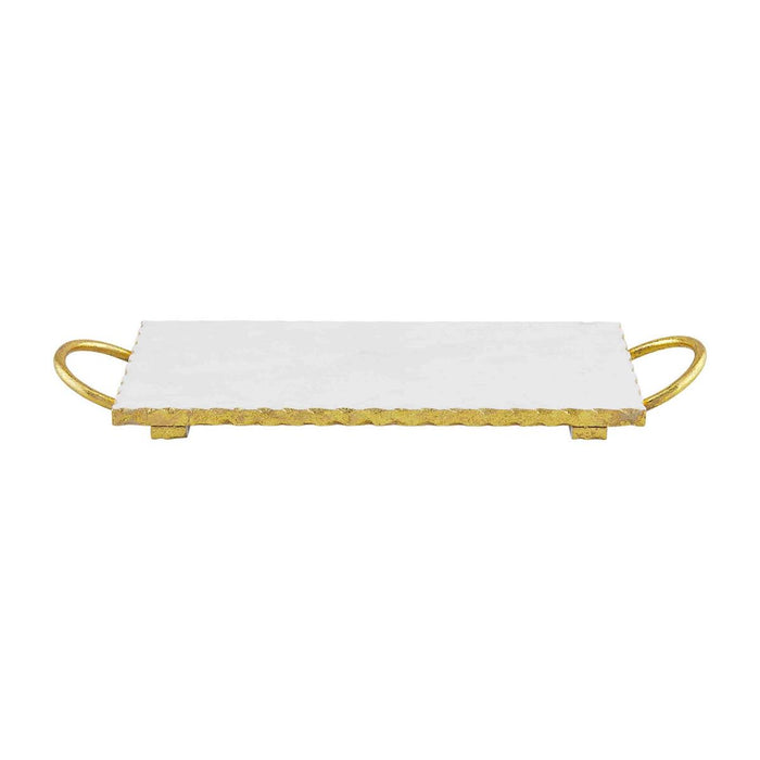 GOLD & MARBLE BOARD w/HANDLES