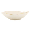 GOLD RIM ALUMINUM BOWL, 12"
