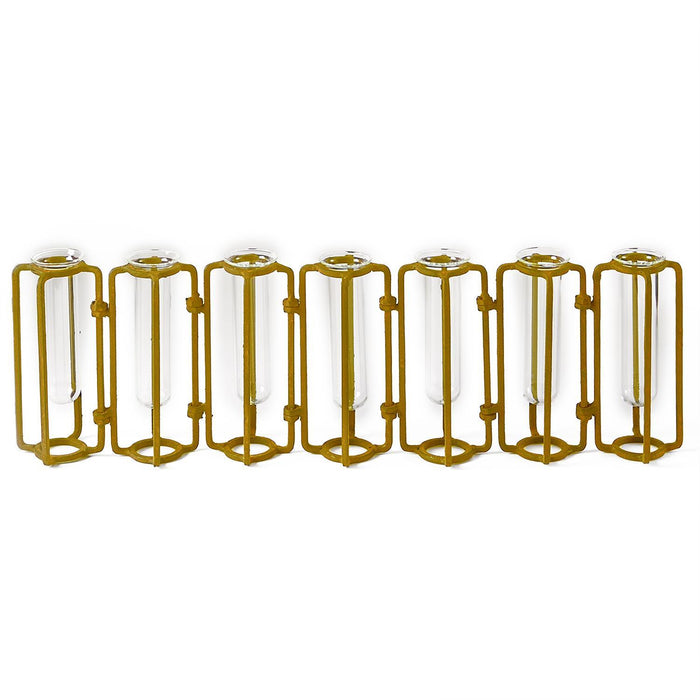 GOLD SMALL HINGED FLOWER VASE