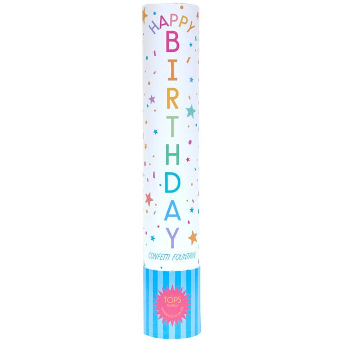 GRANDE 12" BIRTHDAY CONFETTI FOUNTAIN