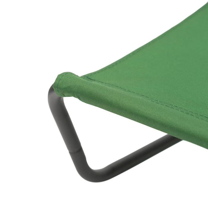 Green Folding Beach Lounger