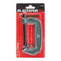 Grey 3" (75mm) Steel G-Clamp - By Blackspur