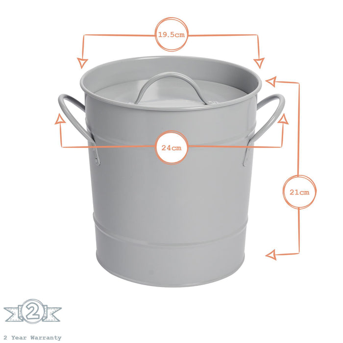 Grey Vintage Compost Bin