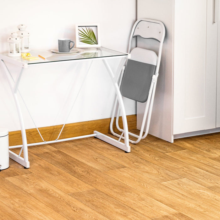 Grey Wave Padded Folding Chair - Pack of Six