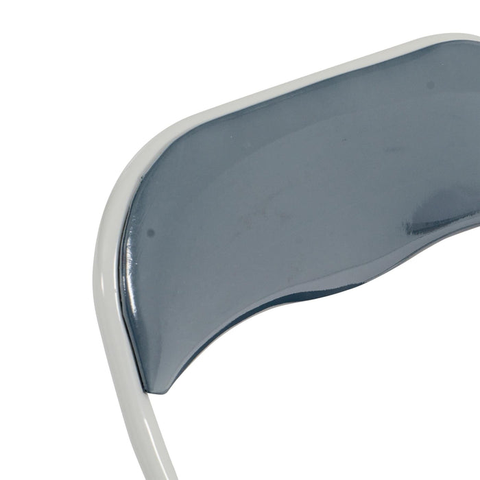 Grey Wave Padded Folding Chair - Pack of Six