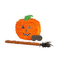 Halloween Large Pumpkin Pinata Party Set