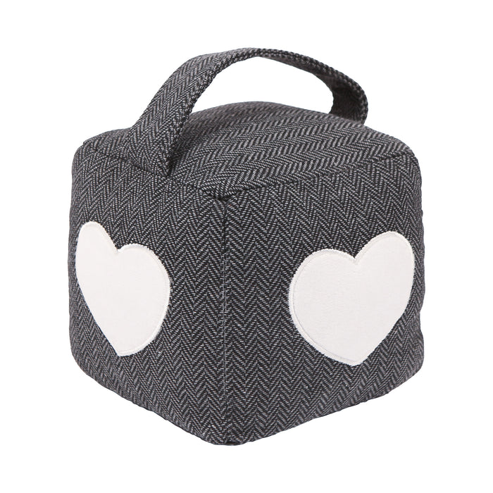 Heart Herringbone Door Stop