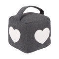 Heart Herringbone Door Stop