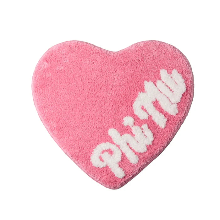 Heart Mini Rug-Phi Mu