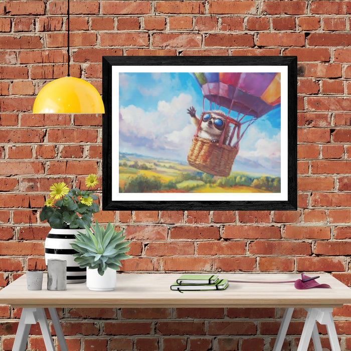 Hedgehog in a Hot Air Balloon