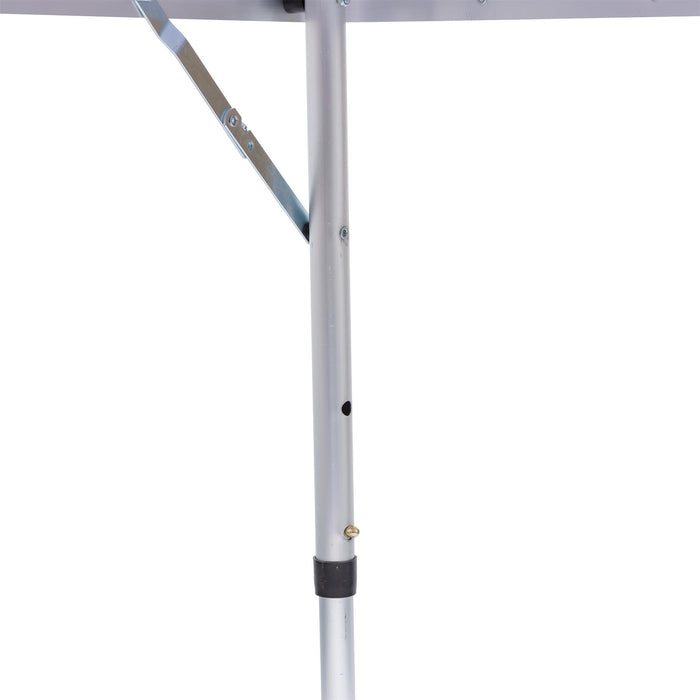 Height Adjustable Aluminium Folding Black Picnic Table