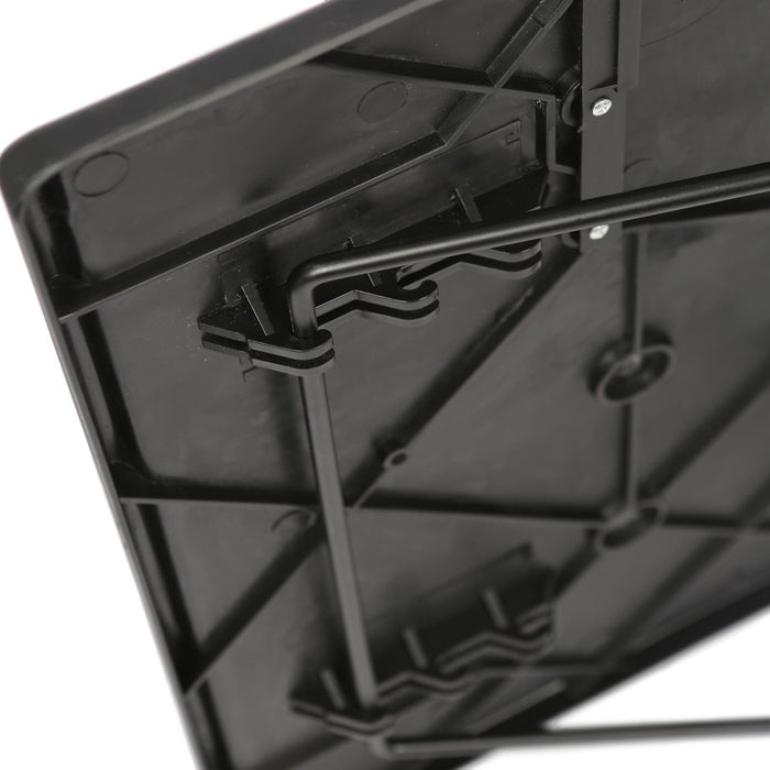 Height Adjustable Folding Laptop Table - Black