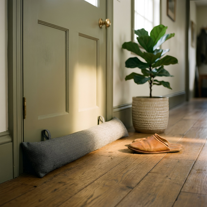Herringbone Door Stop & Draught Excluder Set - Triangle