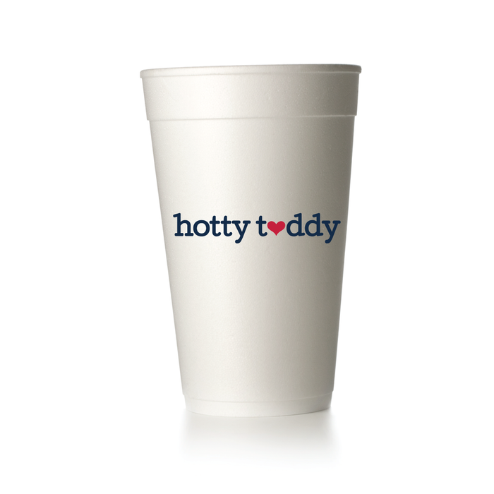 HOTTY TODDY HEART FOAM CUPS