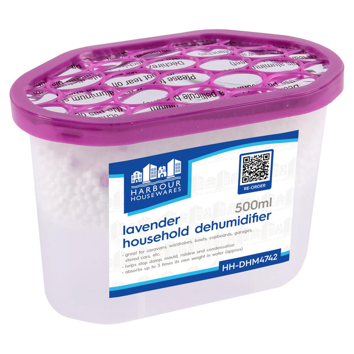 Interior Lavender Scented Dehumidifiers - 500ml - Pack of 10