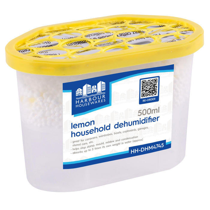 Interior Lemon Scented Dehumidifiers - 500ml - Pack of 10