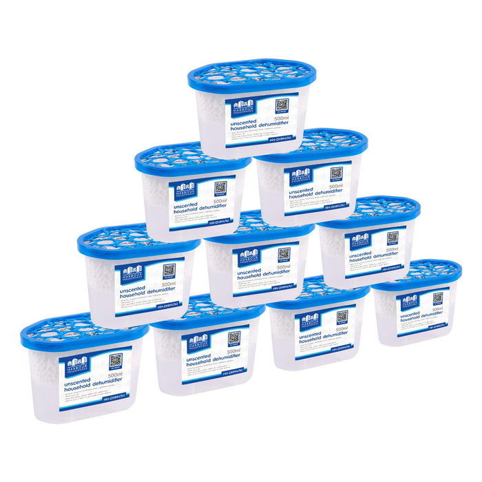 Interior Unscented Dehumidifiers - 500ml - Pack of 10