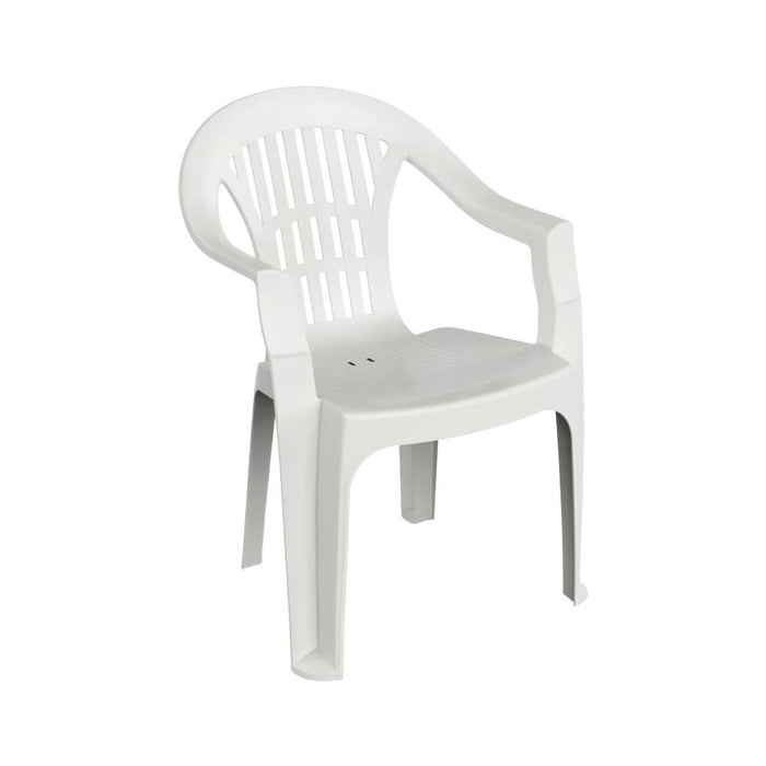 Irem Garden Dining Chairs - White - Pack of 6