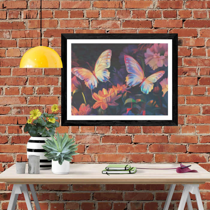 Iridescent Butterflies Floating