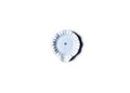Overhead View of Iris Blue Burst Ruffle Spoon Rest