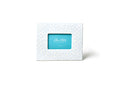 Front View of Iris Blue Pip Rectangle Frame