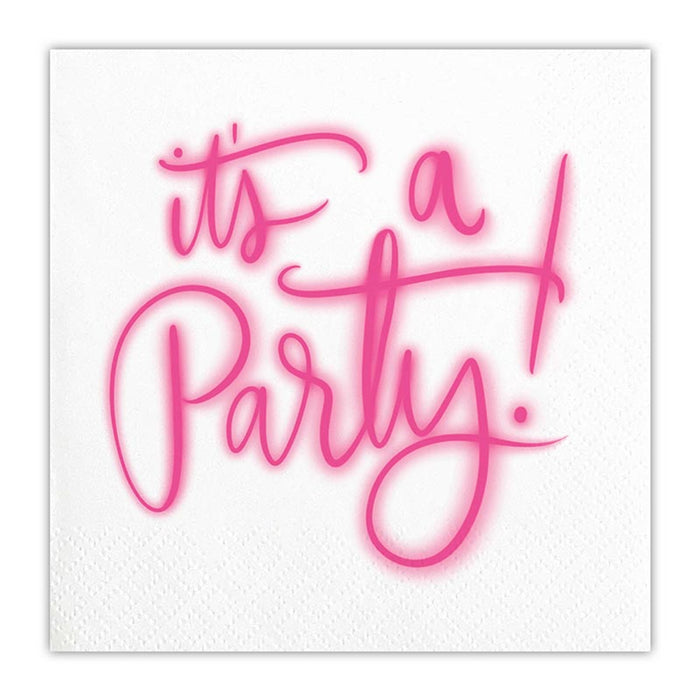 "IT'S A PARTY" COCKTAIL NAPKIN