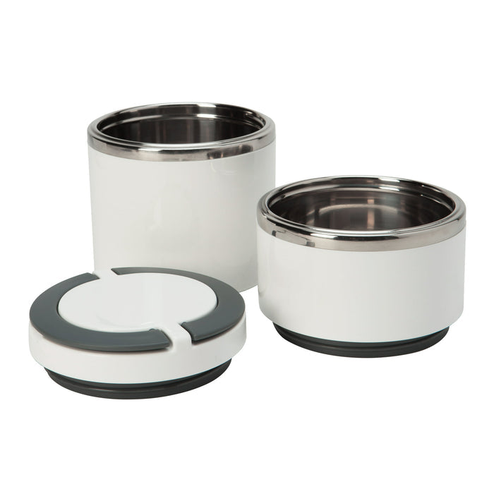 Kitchen Details Round Twist Stainless Steel Insulated Lunch Box | 1 Tier