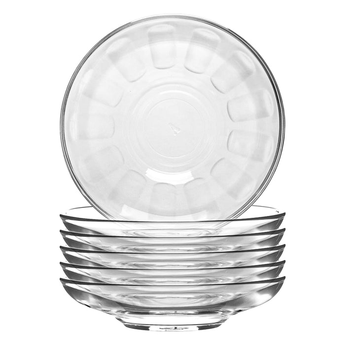 10cm Klasik Glass Turkish Tea Cup Saucers - Pack of Six  - By LAV