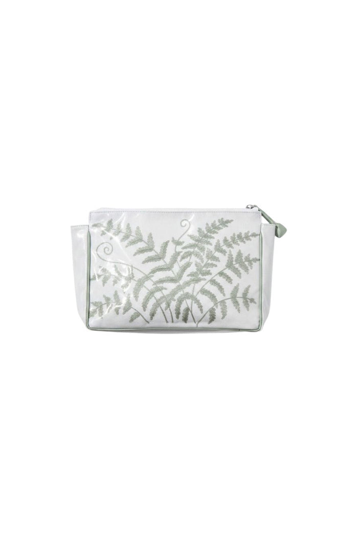 LARGE MAKEUP BAG, GREEN FERN