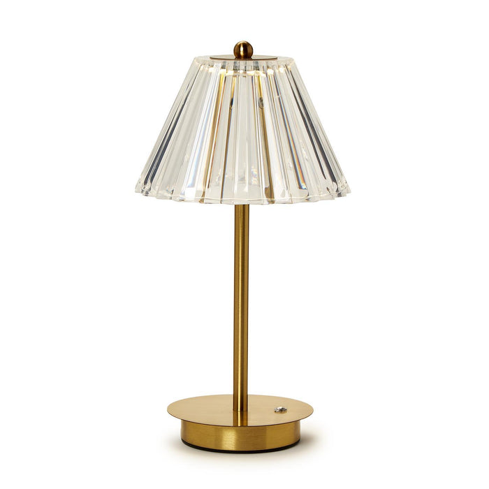 LED ACRYLIC SHADE CORDLESS TABLE LAMP