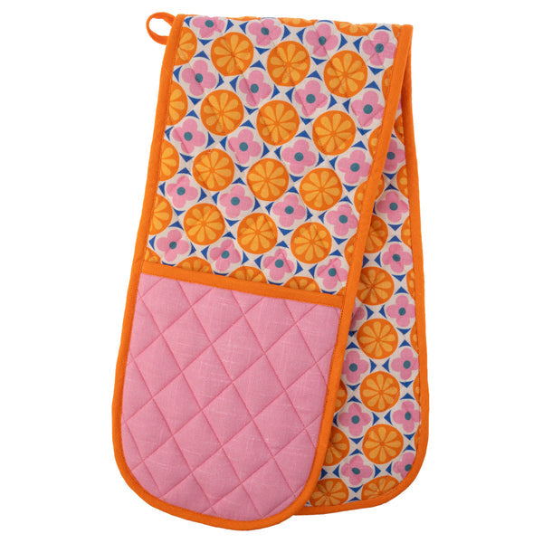 LEMON DOUBLE OVEN MITT