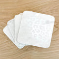 LEOPARD ETCHED MARBLE COASTERS, SET OF 4
