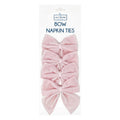 LIGHT PINK BOW NAPKIN TIES