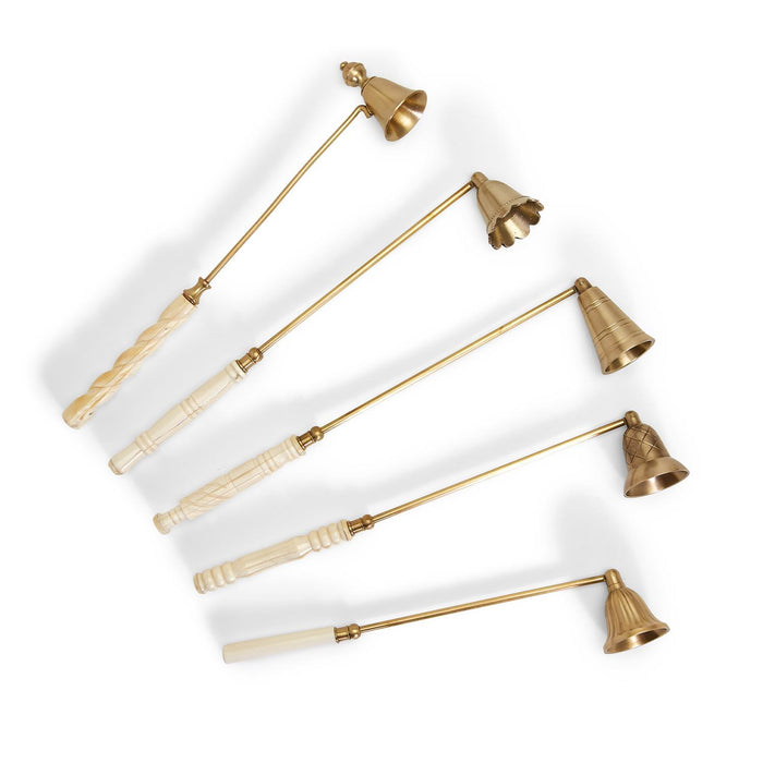 LIGHTS OUT ANTIQUE GOLD CANDLE SNUFFER