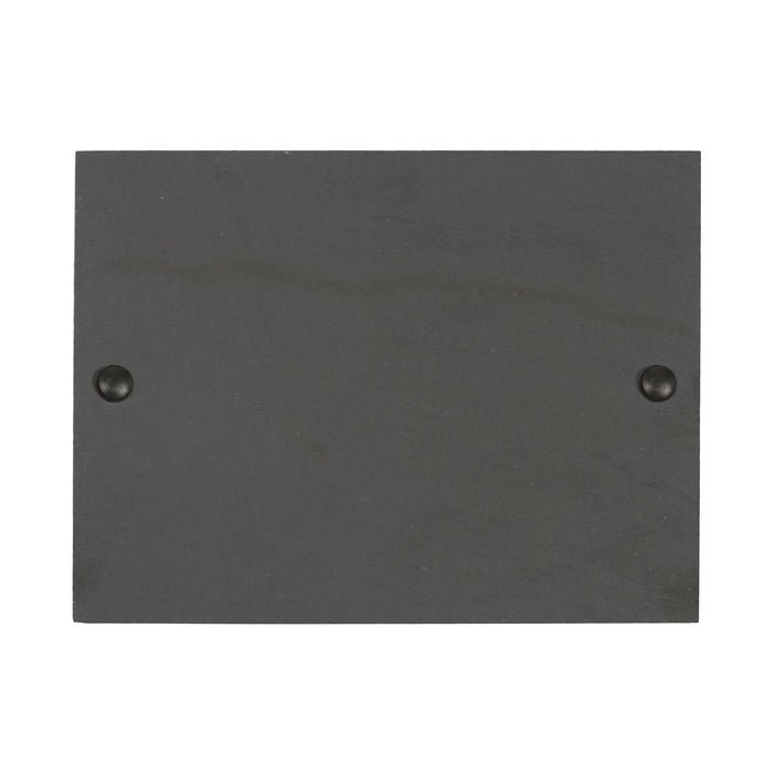 Linea Rectangle Blank Slate House Sign - 20cm x 15cm