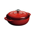 LODGE 3 QT ENAMELED DUTCH OVEN RED