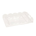 LUCITE SCALLOP TRAY, LARGE