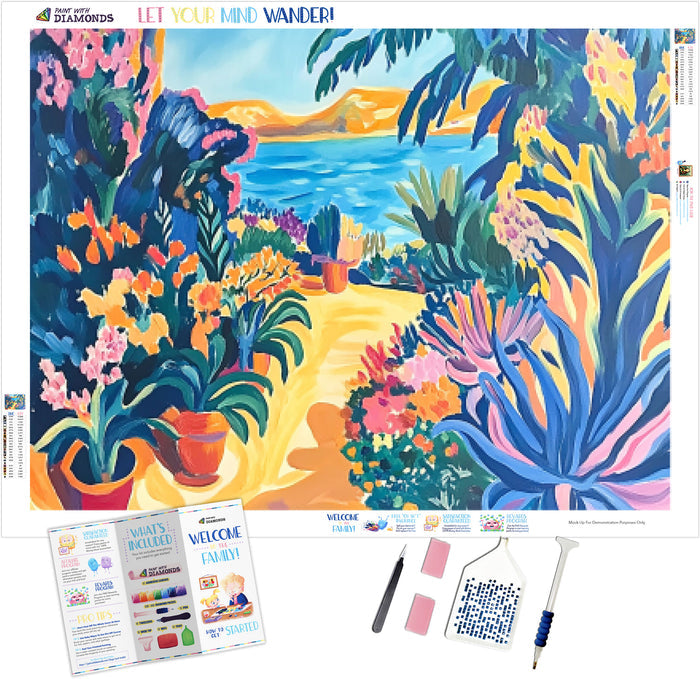 Lush Mediterranean Garden