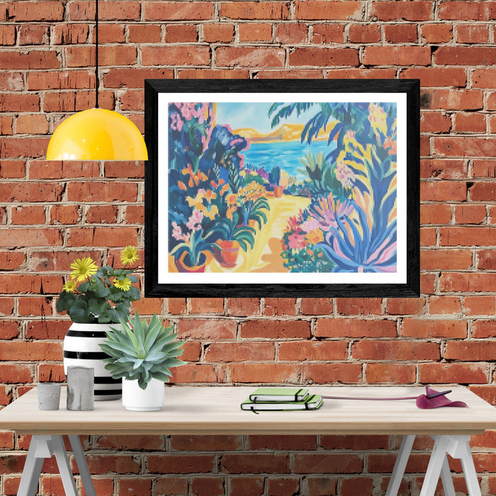 Lush Mediterranean Garden