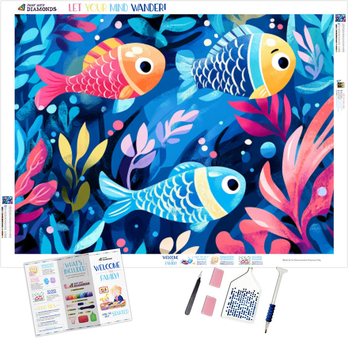 Magical Underwater Scene Colorful Fish