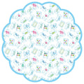 MAHJONG SCALLOPED PAPER PLACEMATS