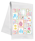 MAHJONG TILES BIRDS TEA TOWEL