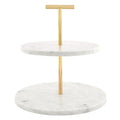 MARBLE & GOLD TIERED STAND