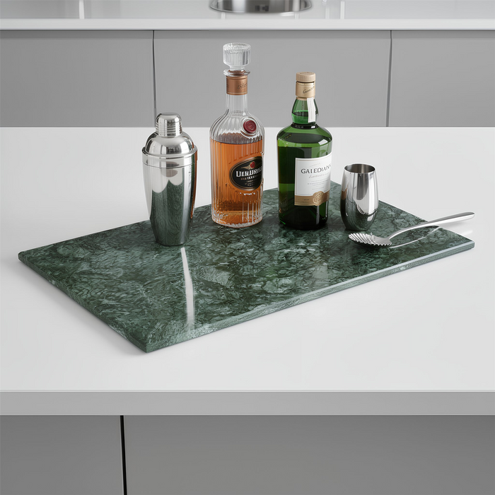 Marble Serving Board - 53 x 32cm - Green